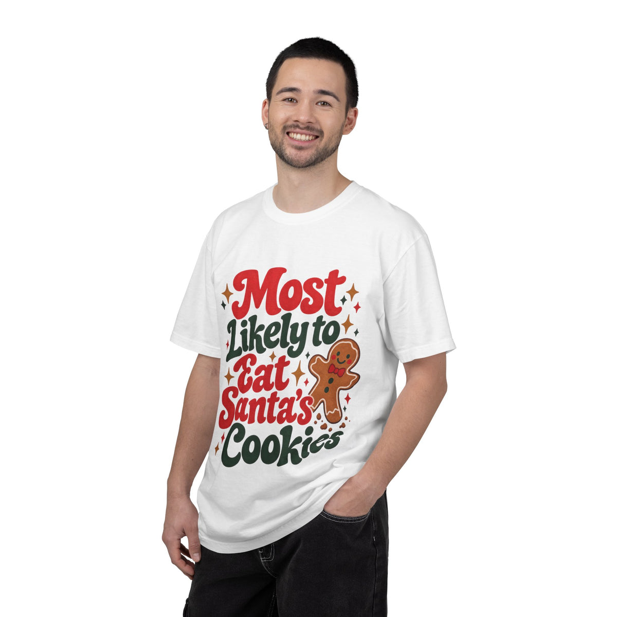 Most Likely to Eat Santa’s Cookies Christmas T-Shirt | Merry Little Chaos