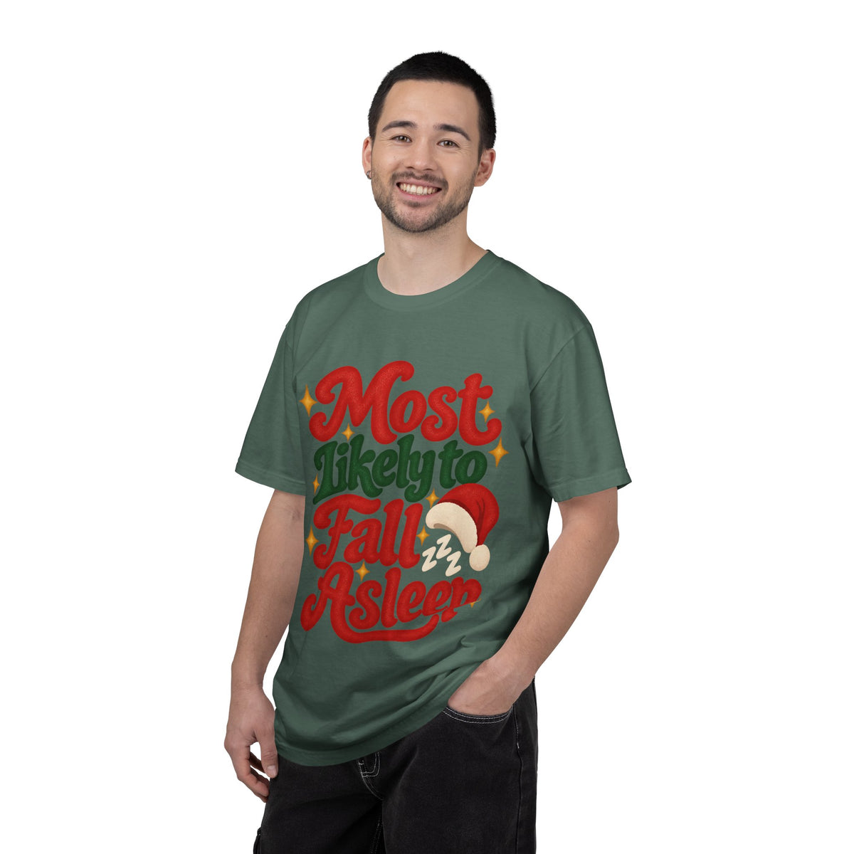 Most Likely to Fall Asleep Christmas T-Shirt
