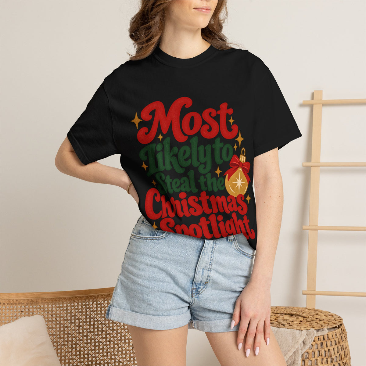 Most Likely to Steal the Christmas Spotlight T-Shirt