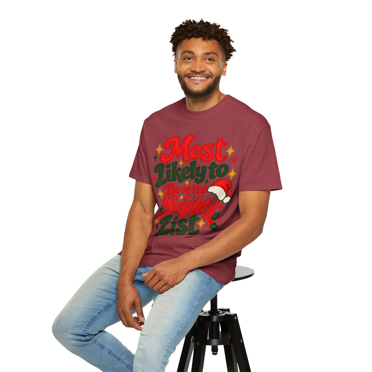 Most Likely to Be on the Naughty List Christmas T-Shirt | Merry Little Mischief