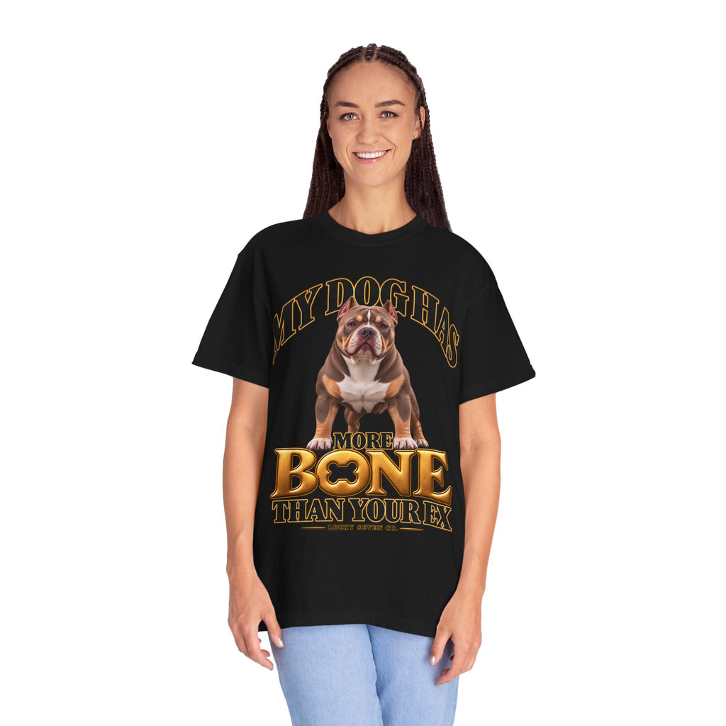 Personalized Tee | My Dog Has More Bone Than Your Ex Funny Dog T-Shirt