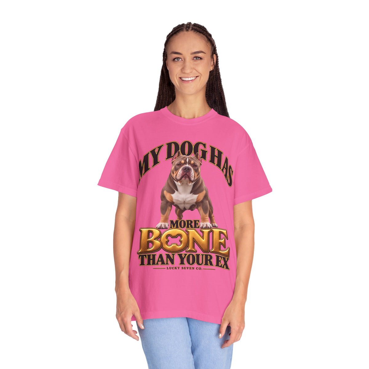 Personalized Tee | My Dog Has More Bone Than Your Ex Funny Dog T-Shirt