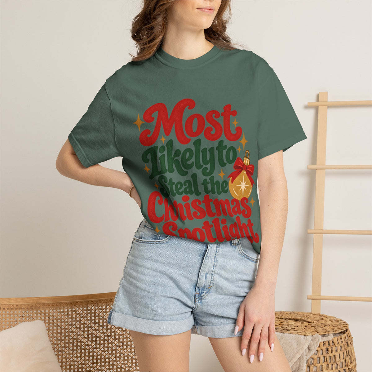 Most Likely to Steal the Christmas Spotlight T-Shirt