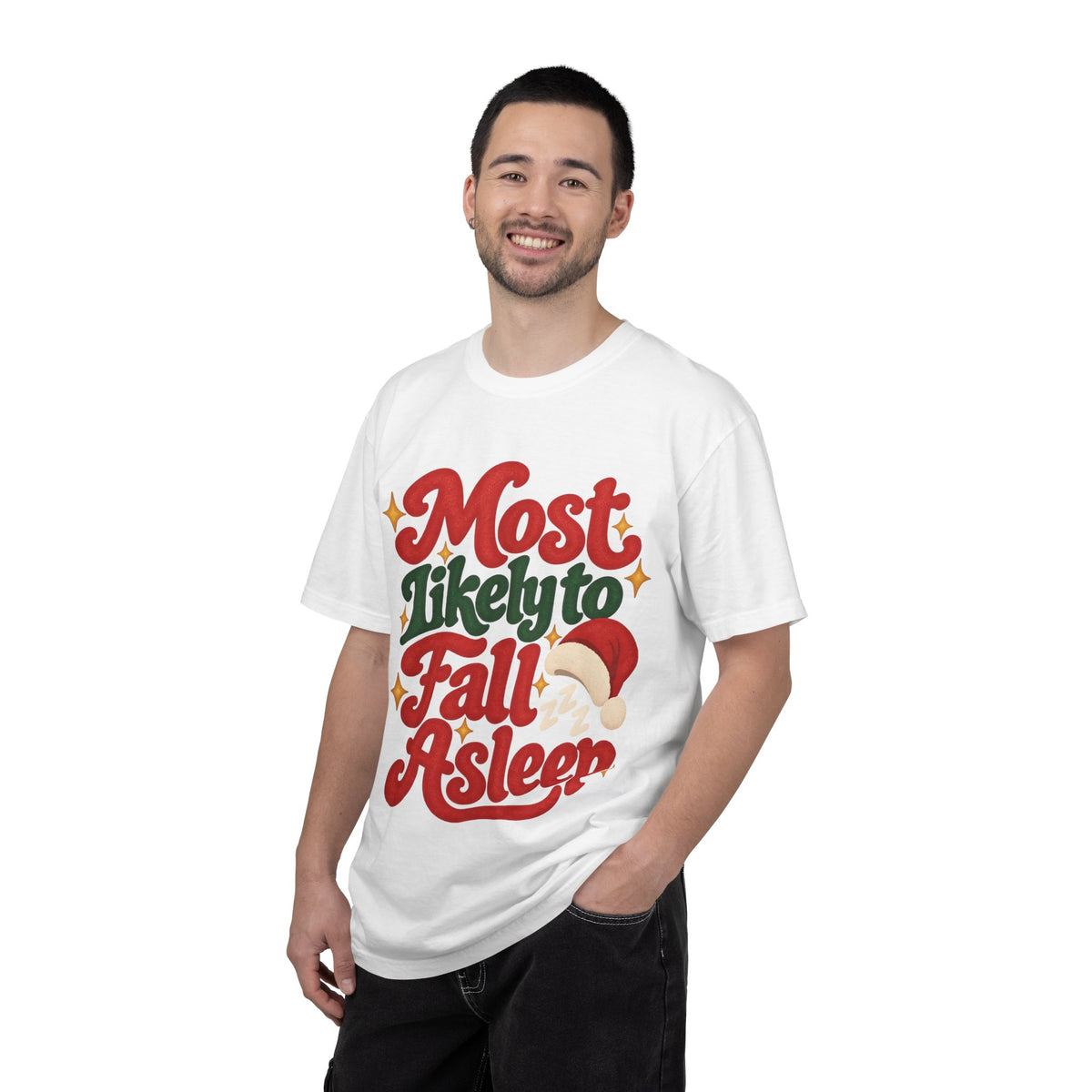 Most Likely to Fall Asleep Christmas T-Shirt