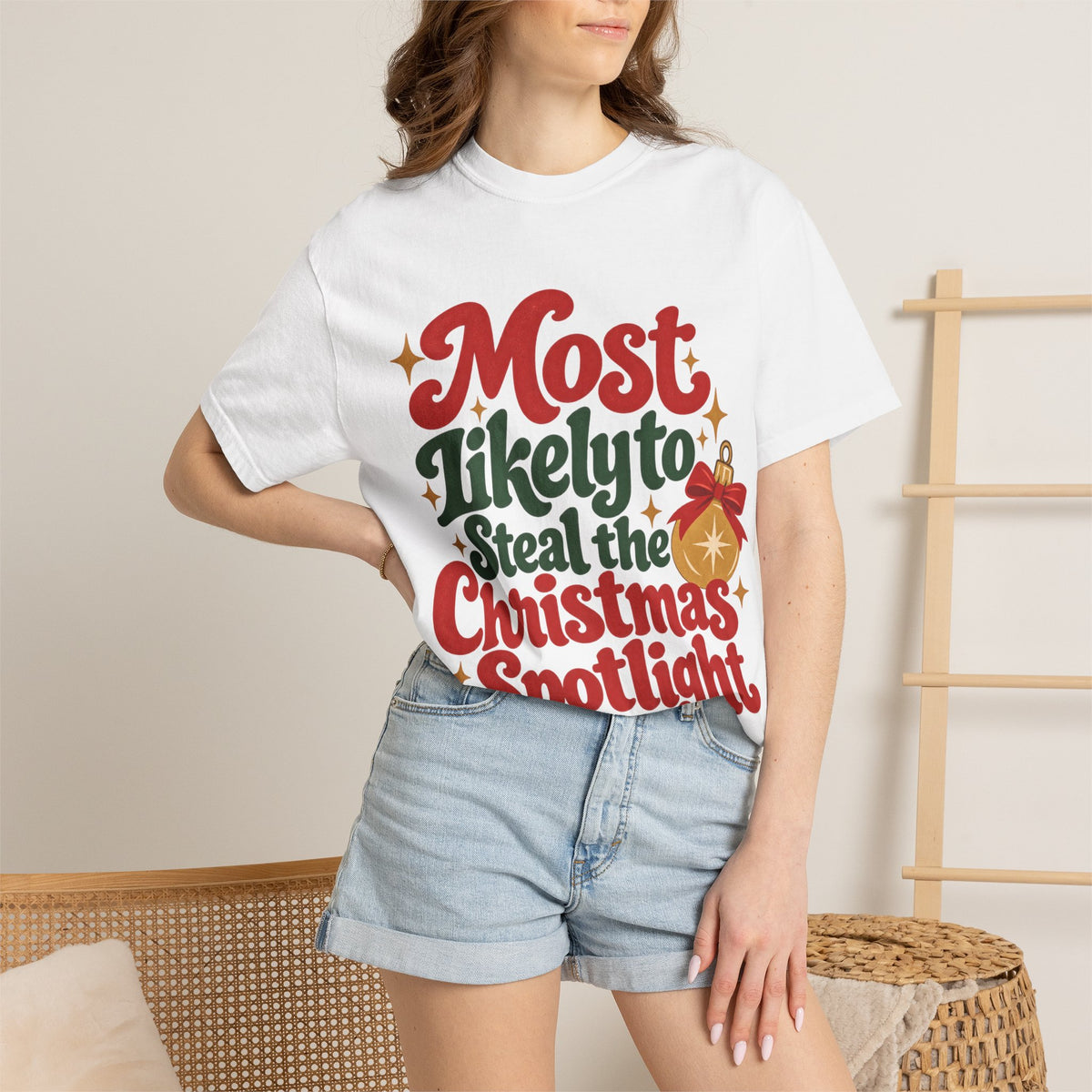 Most Likely to Steal the Christmas Spotlight T-Shirt