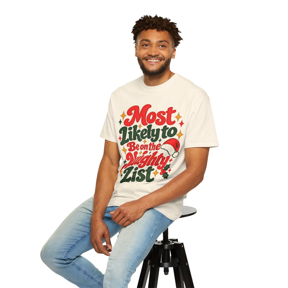 Most Likely to Be on the Naughty List Christmas T-Shirt | Merry Little Mischief