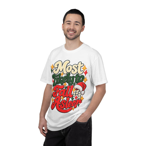 Most Likely to Fall Asleep Christmas T-Shirt