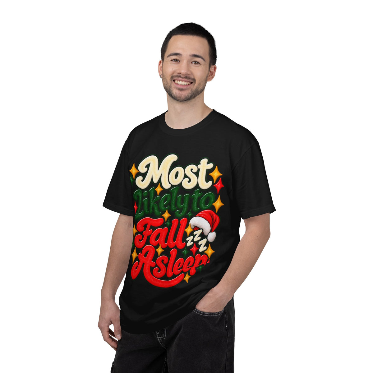 Most Likely to Fall Asleep Christmas T-Shirt