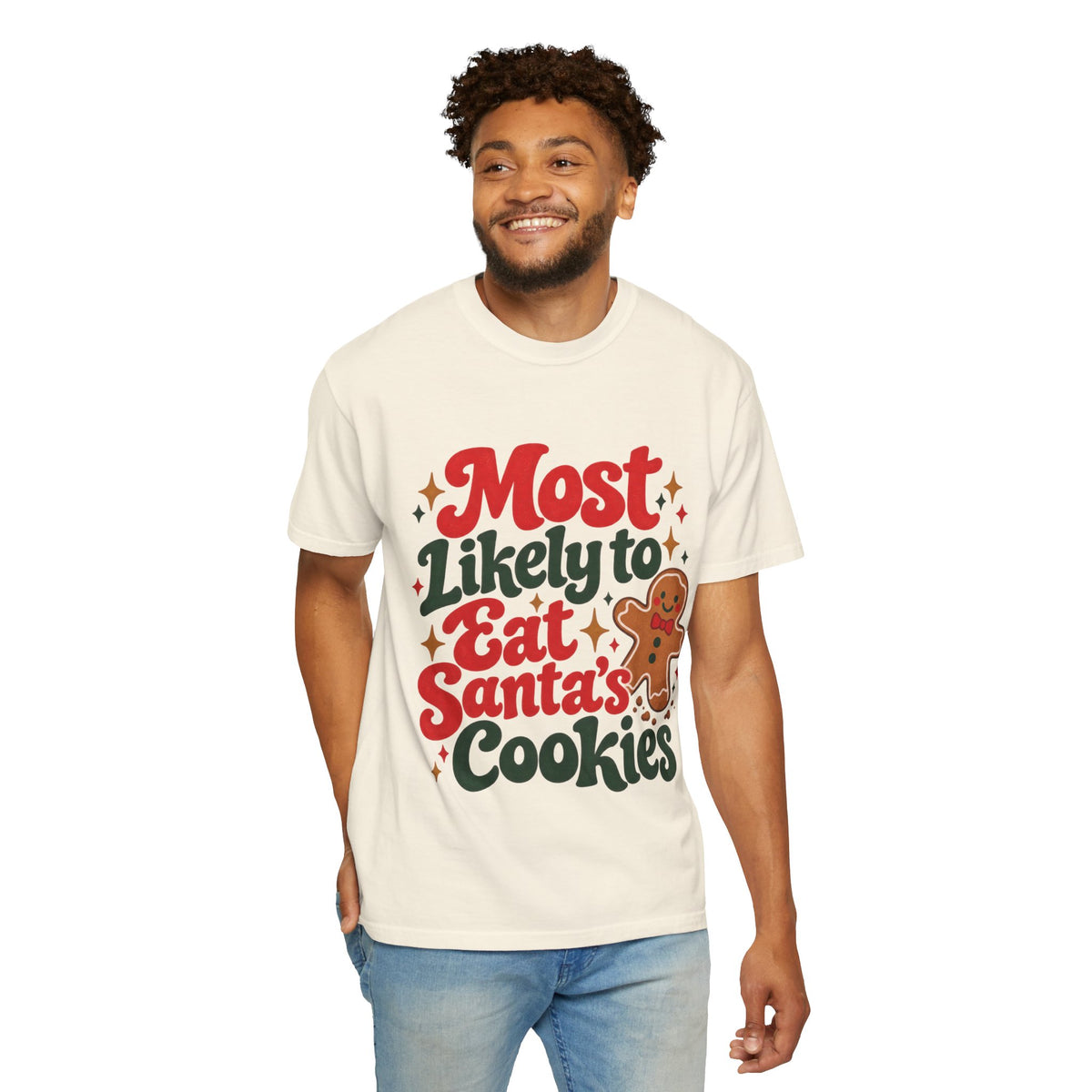 Most Likely to Eat Santa’s Cookies Christmas T-Shirt | Merry Little Chaos